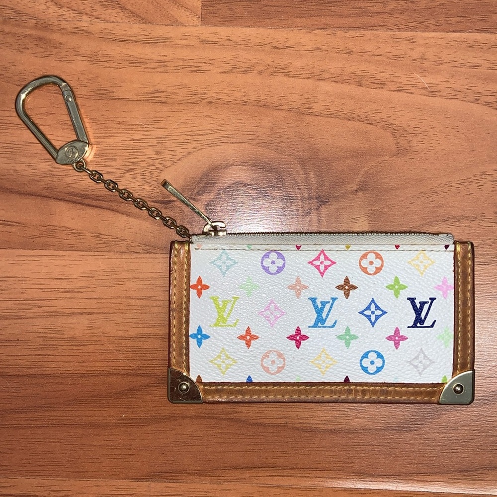 Authentic Louis Vuitton Murakami Key Cles Coin Pouch